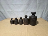 Stare odważniki handlowe - zestaw 0.5-5kg