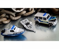Majorette Mercedes AMG G 63 Police z przyczepką