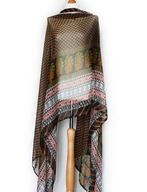 Piękna Ogromna Chusta Indyjska**Cudna Orientalna**Delikatny Szyfon