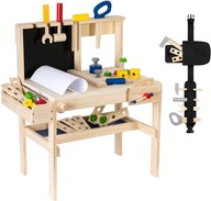 Warsztat Małego Majsterkowicza Mamabrum XXL Drewniany 56x35x63.5cm