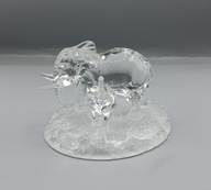 Słonie z kryształu - piękna Idealna figurka - kolekcjonerska - Francja