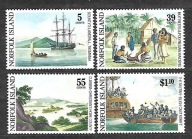 NORFOLK - 500 rocznica buntu na "Bounty" 1989 ** Mi 455-8 (969)