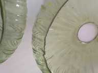 Zestaw 3 klosze zielonej iluminacja gustowny reprezentacyjny styl