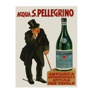 „S.Pellegrino Retro” – Plakat Reklamowy w Stylu Vintage