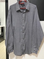 L Koszula George popiel melanż duża XXL