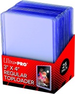 ULTRA PRO TOPLOADER 25 SZT KOSZULKI OCHRONNE OSŁONKI NA KARTY TCG PVC