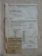 POZNAŃ KOŚCIERZYNA ZAKŁAD UBEZPIECZEŃ SPOŁECZNYCH PISMO O ZALEGANIU 1938