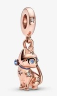Zawieszka Błyszcząca Mój kotek gold rose