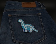 Naszywka Haftowana NIEBIESKI DINOZAUR – 8 x 10 cm