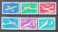 RUMUNIA Mi 3411-3416 SZYBOWCE seria z 1977