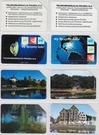 Zestaw 1 Karty używane 8 szt. w stanie dobrym