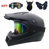 Kask motocrossowy komplet dziecięcy Full-Face - gogle terenowe + rękawiczki
