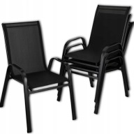 4x KRZESŁO OGRODOWE FOTEL DO OGRODU TARASU ZESTAW MEBLE OGRODOWE KRZESŁA