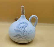 Lampka naftowa oliwna - ceramiczna kwiat waleriany - vintage kolekcjonerska