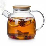Dzbanek szklany do herbaty z sitkiem 1,5 l żaroodporny