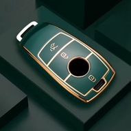 Zielono-złote etui na kluczyk Mercedes E S G GLC CLE CLA GLB GLS W177 W205
