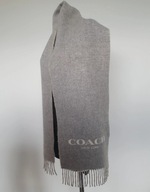 Coach new york szalik szal wełna kaszmir puch