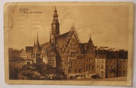 Breslau - Rathaus, WROCŁAW RATUSZ - OPISANA STARA, 1913 rok