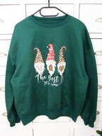 Shein boski świąteczny sweter bluza krasnale j.nowa 46/48
