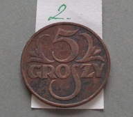 5 groszy z 1937 roku , II RP ,