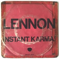 JOHN LENNON Instant Karma / Who Has Seen The Wind? - SP Vinyl 1972 - dobra