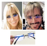 OKULARY do czytania / komputera BLOKUJĄCE NIEBIESKIE ŚWIATŁO / UNISEX +1.00