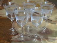 Cristal D'Arques Durand - Penelope KRYSZTAŁOWE SZKLANKI CIĘTE 5 SZT WINO