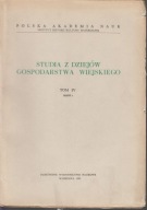 Studia z Dziejów Gospodarstwa Wiejskiego, t. 4/1 ; jak nowa