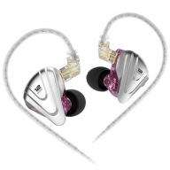 Słuchawki Przewodowe Douszne KZ ZSX Terminator Hybrydowe - Fioletowe