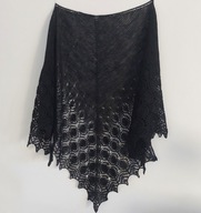 Chusta alpaca merino hand made rękodzieło