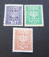 1928 Fi 242-44 czyste - godło państwa