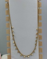 Blueberry naszyjnik damski złoty z zawieszkami kostkami stal 316L - STYL