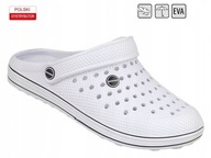 Śliczne klapki damskie MODERN BIAŁE r. 41 nr 109A