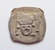 Niemcy Srebrny szeląg Würzburg XV w. Św. Kilian 1.20g / 16.48mm