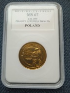 2 Zł 1999 - Przystąpienie Polski do NATO grading MS 67