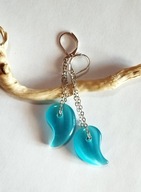 Wyjątkowe kolczyki kwarc kocie oko - srebro 925