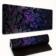 Podkładka Gamingowa XXL – Neon 3D Black Desk Mat | Antypoślizgowa, Premium
