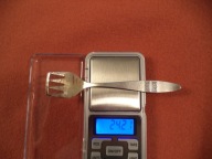 Piękna łopatka srebrna do cytryny, wysoka próba 916, waga 24.2, dł.15 cm