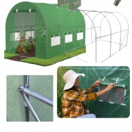 GRUBA FOLIA OGRODOWA STELAŻ SZKLARNIA WIELOSEZONOWA OKNA UV+ 2x3,5x2m