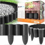 PALISADA PŁOTEK do trawnika OBRZEŻE OGRODOWE TRAWNIKOWE ANTRACYT 9.5x240cm