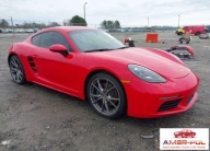 Porsche 718 Cayman 2019r., 718 CAYMAN, 2.0L, od ubezpieczalni 2.0 Benzyna