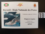 Ryby , orki i rekiny , Burundi MNH cięty