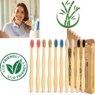 Bambusowe Szczoteczki do Zębów 10 szt. – Miękkie Włosie - EKOLOGICZNE