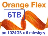 Doładowanie Orange Flex - unikalny kod na 6TB (po 1024GB przez 6mie.)