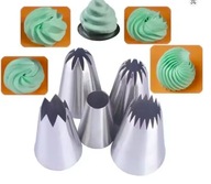 Tylki cukiernicze zestaw 5 szt do dekoracji cukierniczych 1A 1C 1E,356 9FT