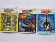 ZSRR - wspólny lot w Kosmos - Mi. 4763-65 kasowane