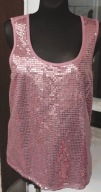bluzka wrzosowa w cekinach r 44/ 46