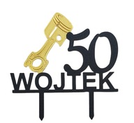 topper na tort dekoracja urodziny personalizacja wiek imię TŁOK!!!