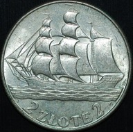 2 złote 1936 - Żaglowiec - około menniczy egzemplarz