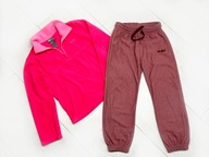 polarowa bluza dresy zestaw 5 lat 110-116